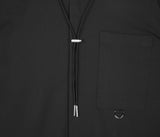 SSY(エスエスワイ)   string necklace tip half shirt black