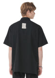 SSY(エスエスワイ)  iron tip half shirt black