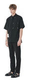 SSY(エスエスワイ)  iron tip half shirt black