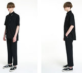 SSY(エスエスワイ)  iron tip half shirt black