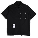 SSY(エスエスワイ)  iron tip half shirt black