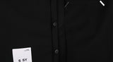 SSY(エスエスワイ)  iron tip half shirt black