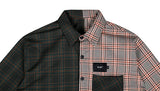 SSY(エスエスワイ)  half & half 1/2 shirt square orange