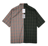 SSY(エスエスワイ)  half & half 1/2 shirt square orange