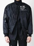 SSY(エスエスワイ)  company logo original airplane ma-1 jacket black