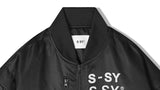 SSY(エスエスワイ)  company logo original airplane ma-1 jacket black