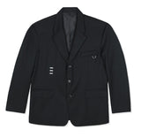 SSY(エスエスワイ)  iron tip oversize single blazer black