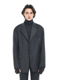 SSY(エスエスワイ)  iron tip oversize single blazer charcoal