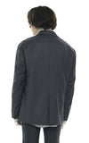 SSY(エスエスワイ)  iron tip oversize single blazer charcoal