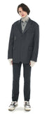 SSY(エスエスワイ)  iron tip oversize single blazer charcoal