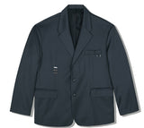 SSY(エスエスワイ)  iron tip oversize single blazer charcoal