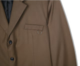 SSY(エスエスワイ)  iron tip oversize single blazer brown