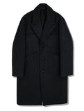 SSY(エスエスワイ)  overfit heavy plate wool single coat black