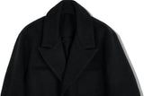 SSY(エスエスワイ)  overfit heavy plate wool single coat black