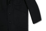 SSY(エスエスワイ)  overfit heavy plate wool single coat black