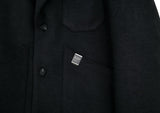 SSY(エスエスワイ)  overfit heavy plate wool single coat black