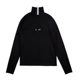 SSY(エスエスワイ)  3M tape turtle neck long sleeve - black