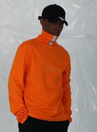 SSY(エスエスワイ)  3M tape turtle neck long sleeve - orange