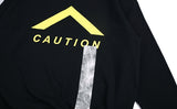 SSY(エスエスワイ)  Caution 3m sweat shirt - black