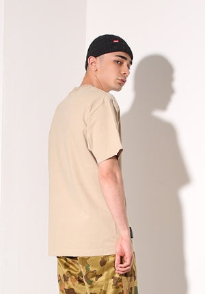 SSY(エスエスワイ)  S SY DAMAGE WASHING T-SHIRT BEIGE