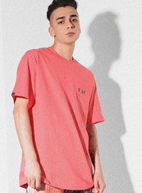 SSY(エスエスワイ)   S SY BASIC LOGO T-SHIRT CORAL