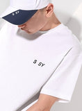 SSY(エスエスワイ)   S SY BASIC LOGO T-SHIRT WHITE