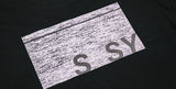 SSY(エスエスワイ)   S SY STATIC ERROR T-SHIRT BLACK