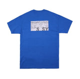 SSY(エスエスワイ)   S SY STATIC ERROR T-SHIRT BLUE