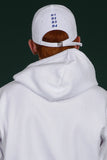 SSY(エスエスワイ)  wide tape hoody white