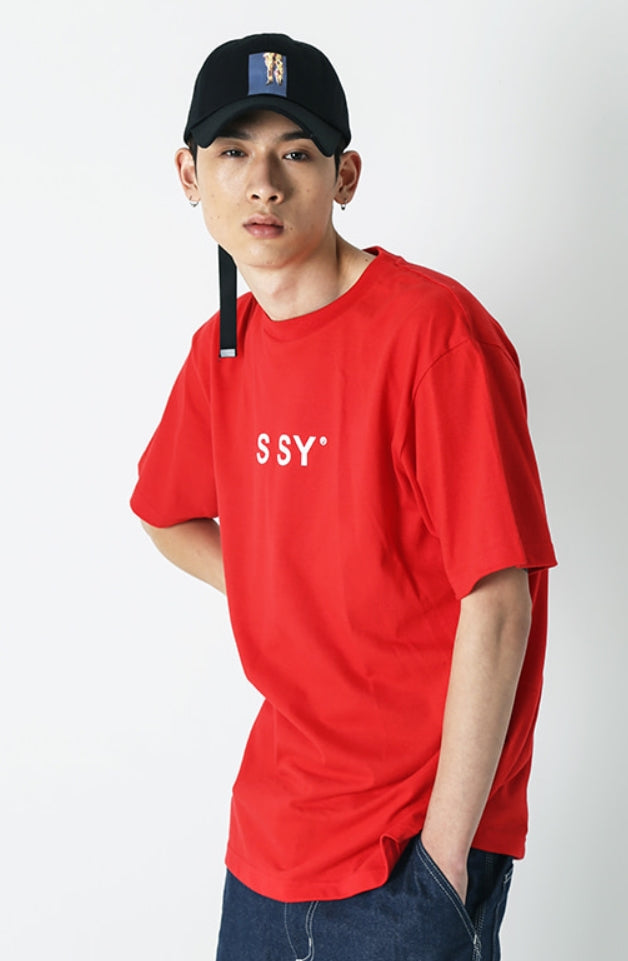 SSY(エスエスワイ)  burning mannequin t-shirt red