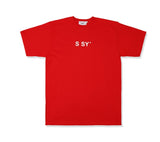 SSY(エスエスワイ)  burning mannequin t-shirt red