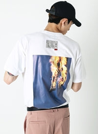 SSY(エスエスワイ)  burning mannequin t-shirt white