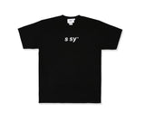 SSY(エスエスワイ)  italic ssy basic t-shrit black