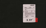 SSY(エスエスワイ)  italic ssy basic t-shrit black