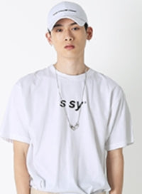 SSY(エスエスワイ)  italic ssy basic t-shrit white