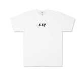 SSY(エスエスワイ)  italic ssy basic t-shrit white