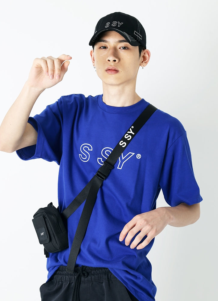 SSY(エスエスワイ)  SSSY t-shirt blue