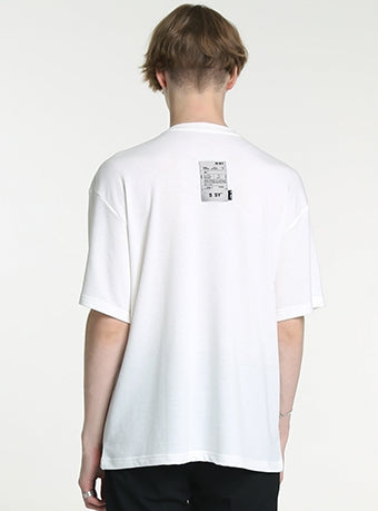 SSY(エスエスワイ)  SILKY COATED WORLD WIDE T.SHIRT WHITE