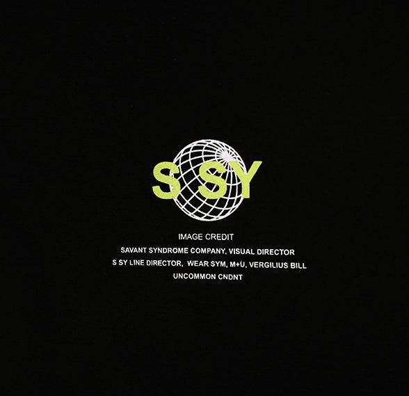 SSY(エスエスワイ)  silky coated worldwide t-shirt black