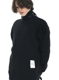 SSY(エスエスワイ)  webbing belt half neck heavy cotton oversize mtm black