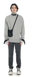 SSY(エスエスワイ)  webbing belt half neck heavy cotton oversize mtm grey