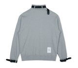 SSY(エスエスワイ)  webbing belt half neck heavy cotton oversize mtm grey