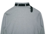 SSY(エスエスワイ)  webbing belt half neck heavy cotton oversize mtm grey