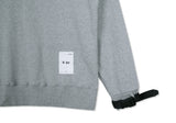 SSY(エスエスワイ)  webbing belt half neck heavy cotton oversize mtm grey