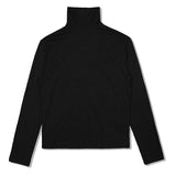 SSY(エスエスワイ)  turtle neck hand warmer sleeve t-shirt black