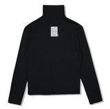 SSY(エスエスワイ)  turtle neck hand warmer sleeve t-shirt black