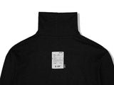 SSY(エスエスワイ)  turtle neck hand warmer sleeve t-shirt black