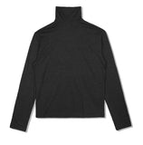 SSY(エスエスワイ)  turtle neck hand warmer sleeve t-shirt charcoal