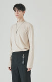 SSY(エスエスワイ)  half neck long sleeve beige