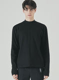 SSY(エスエスワイ)  half neck long sleeve black